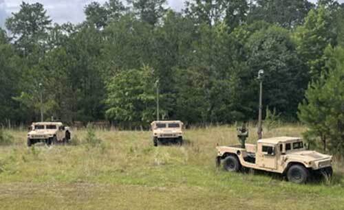 WESCAM MX™ Series turrets on Humvees in a field